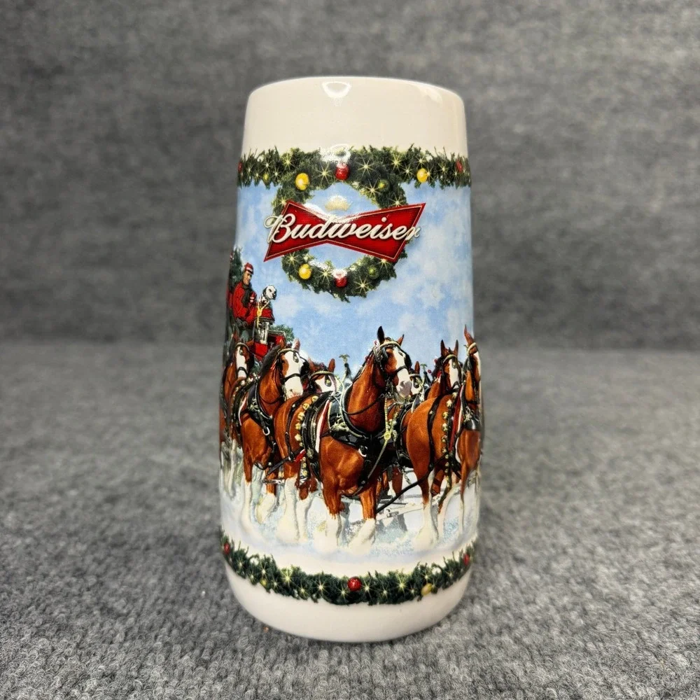 Budweiser 2009 Holiday Stein Clydesdales CS699 Collectible‎ Beer Mug Boxed